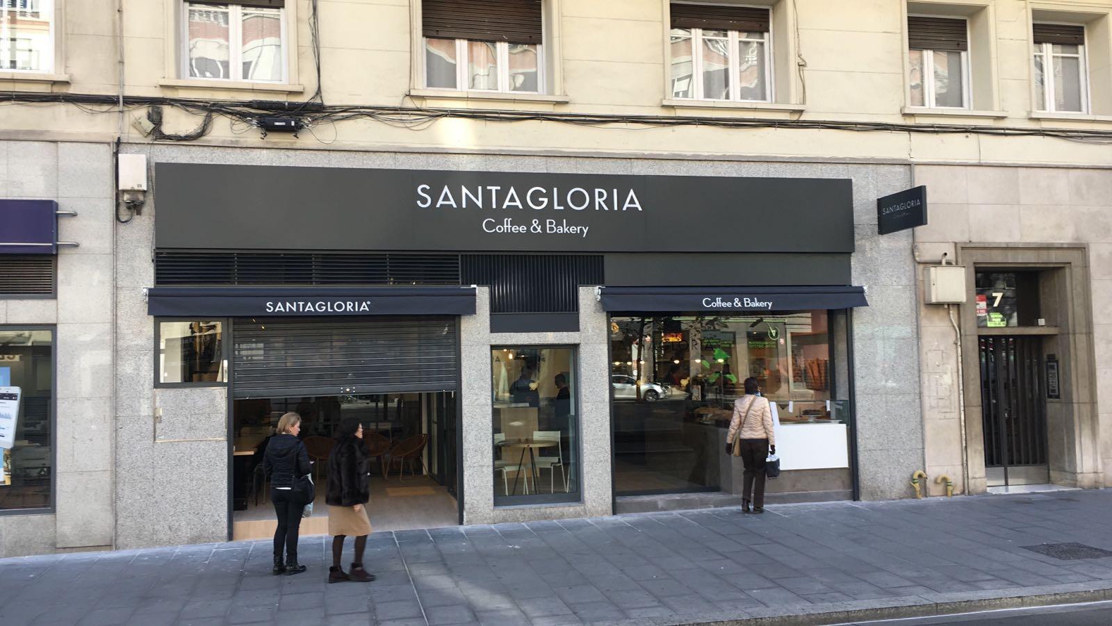 Fachada establecimiento Santagloria en Zaragoza